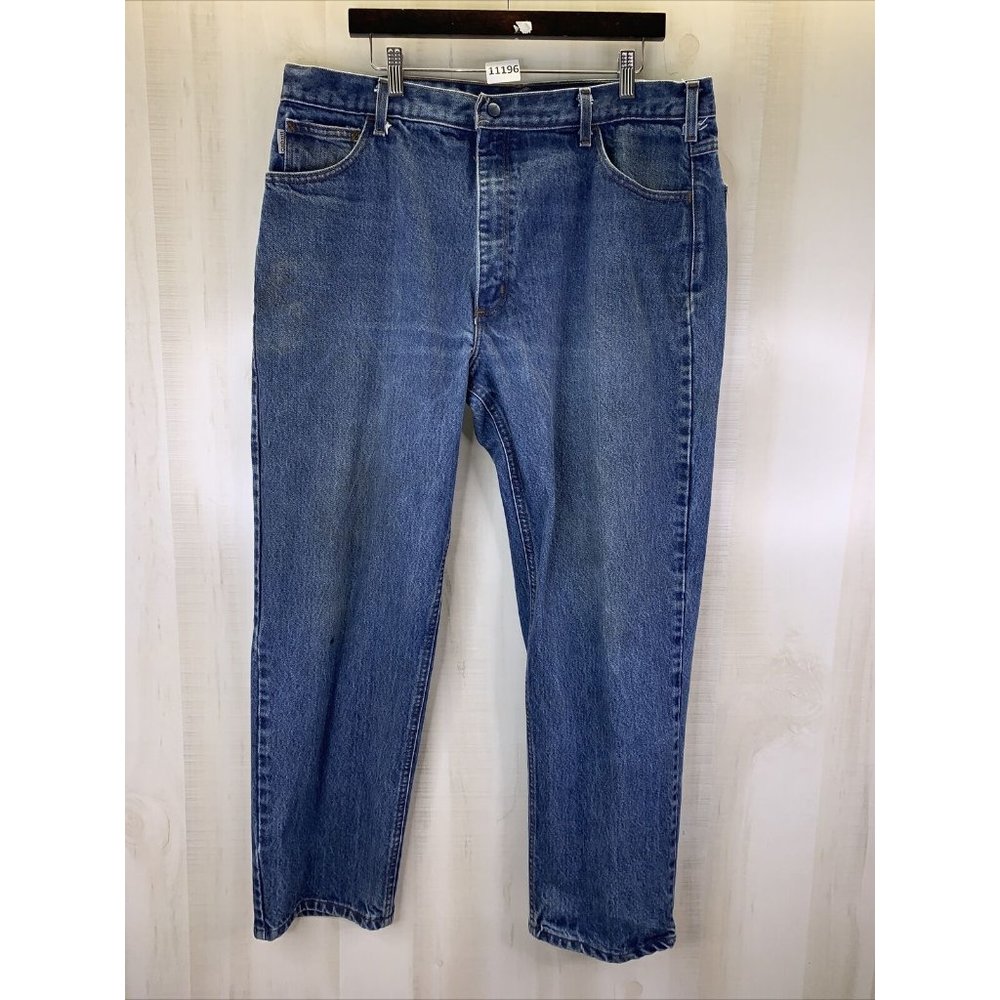 Carhartt FR Mens Denim Straight Leg Work Jeans 40x32-11196